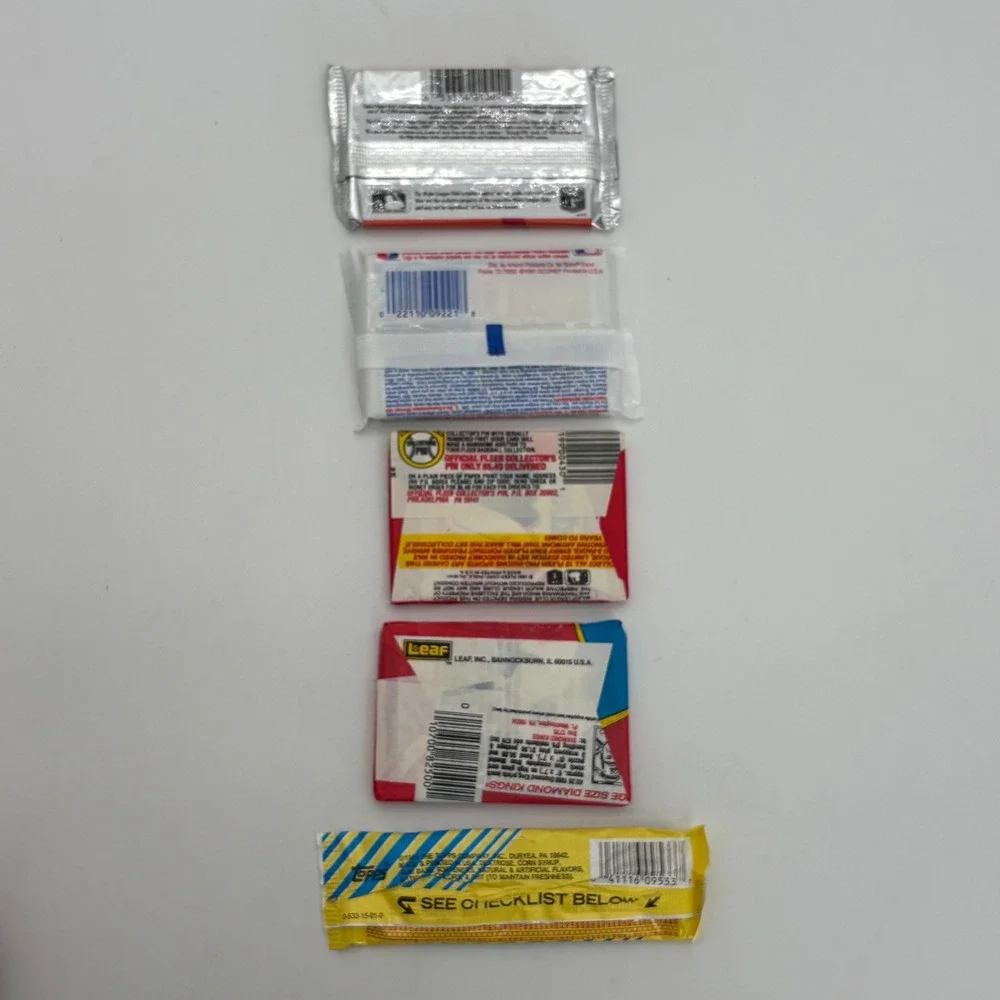 Vintage Baseball Card‎ Pack Lot 1989-1992 Topps Coins Upper Deck Score Fleer MLB